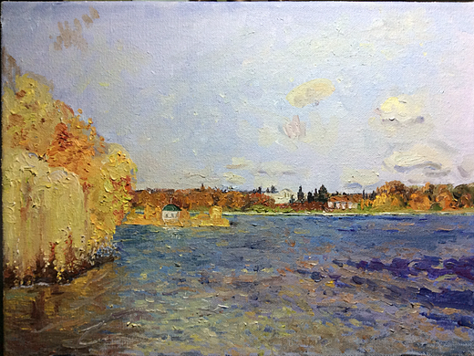 大学期间作业展示-风景油画