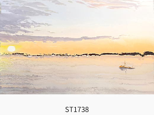 现代北欧抽象油画背景墙
