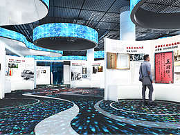 现代名人馆科技馆墙面造型