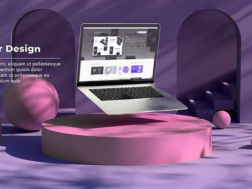 AE模板 | 电脑画面页面网页笔记本样机动画宣传片