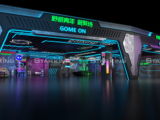 赛博朋克网红美陈打卡点