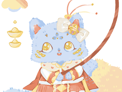 治愈系插画：新年小叮当2