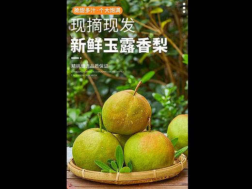 玉露香梨详情页 香梨拍摄 生鲜水果拍摄详情页设计