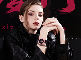 一组时尚年轻手表品牌的模特拍摄