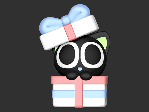 《罗小黑战记》礼盒建模练习