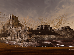 沙漠遗迹-移动的城邦-3D场景概念设计练习