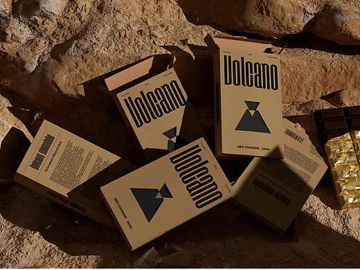Volcano chocolate丨火山熔岩巧克力 包装设计