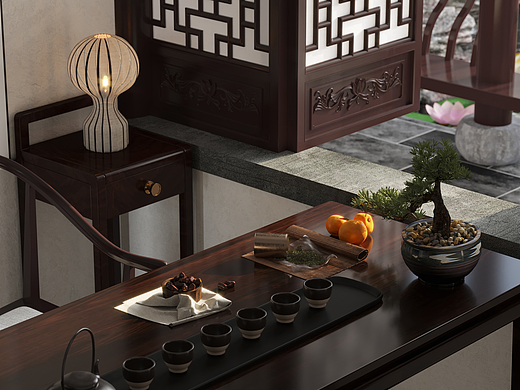 中式（個(gè)人主頁(yè)-ZNjE5MjM4NDQ=） - 建筑設(shè)計(jì) - 站酷設(shè)計(jì)師方木木木木原創(chuàng)素材 - 站酷ZCOOL