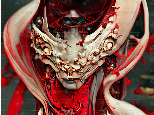 面具与吸血鬼·AI人工智能绘画艺术 #挑战一张封神#