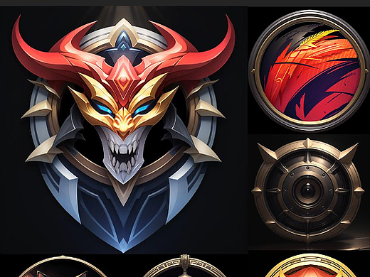 关于徽章的模型game icon institute_Round badg