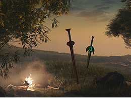 虹猫蓝兔怀旧场景制作