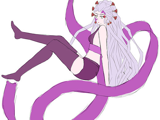 同人原创绘画  堕姬