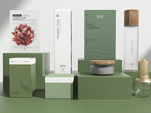 GUENEVERE品牌化妆品全套系列视觉包装设计