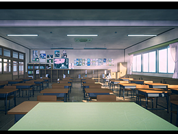 UE4_卡通教室