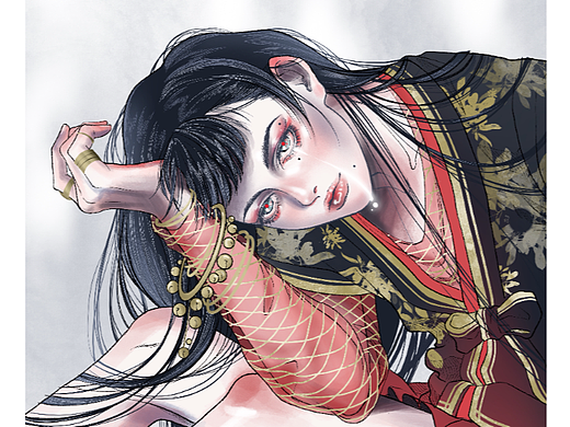 古风人物插画习作（个人主页-ZNjE0NjAxODQ=） - 创作习作 - 站酷设计师PattiWWW原创素材 - 站酷ZCOOL