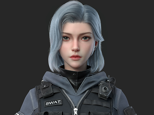 《穿越火线》全新角色女警swat—Business Case