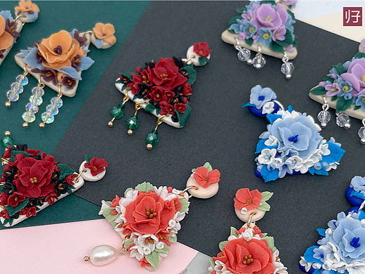 最近的手作耳环