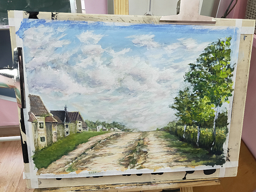 水粉画