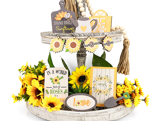 亚马逊-太阳花托盘装饰