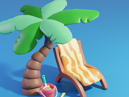 Blender春日创作打卡挑战-day4小物组合