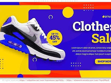 AE模板|品牌服装宣传动效动态海报开场文字标题介绍