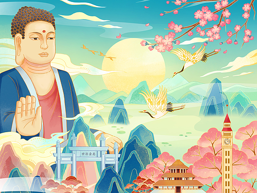 中国鹤壁文创设计（个人主页-ZNjE1NjQ1NjA=） - 商业插画 - 站酷设计师孙喵喵_原创素材 - 站酷ZCOOL