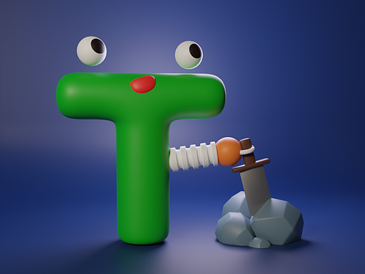 Blender春日创作打卡挑战-day13字母T