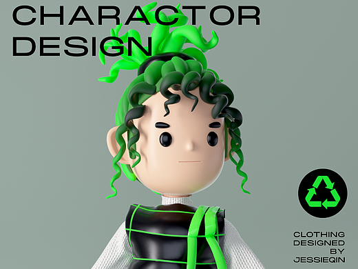 3D角色-虚拟服饰｜3D CHARACTOR - CLOTHING DESIGN（个人主页-ZNjM2MTM1OTY=） - 人物/生物 - 站酷设计师jessieqinn原创素材 - 站酷ZCOOL