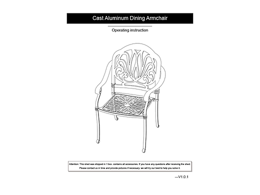 PG090203CL03SZ00-户外铸铝椅子-说明书220117（个人主页-ZNTk2NzQzNDg=） - 其他 - 站酷设计师Z876110772原创素材 - 站酷ZCOOL