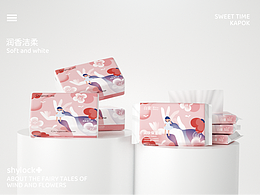 风花童话 SOFT AND WHITE 润肤纸 抽纸包装