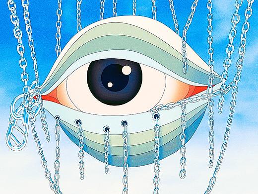 超现实主义插图-眼