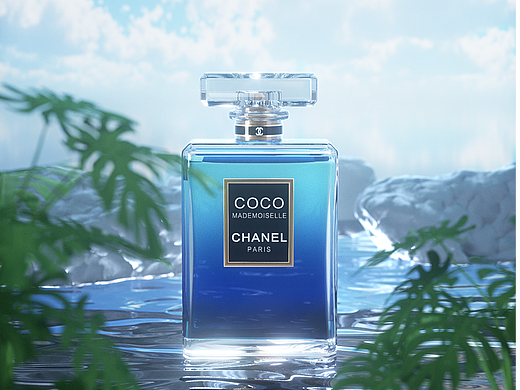 CHANEL 香奈儿 COCO香水-渲染练习