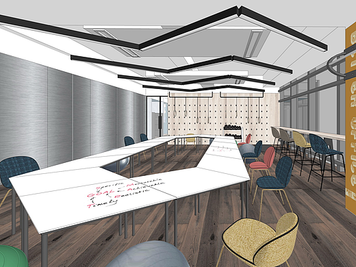 香港观塘联合办公室SU模型下载