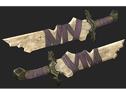 次世代模型道具-小刀{（偏手繪）