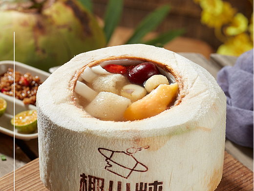 菜品拍摄-椰子炖汤