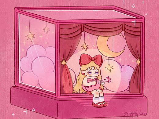 人生如戏（个人主页-ZNjY2NzY4ODA=） - 艺术插画 - 站酷设计师野莓MEI原创素材 - 站酷ZCOOL