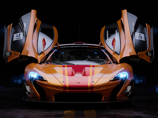 McLaren P1 GTR 2016-汽车渲染