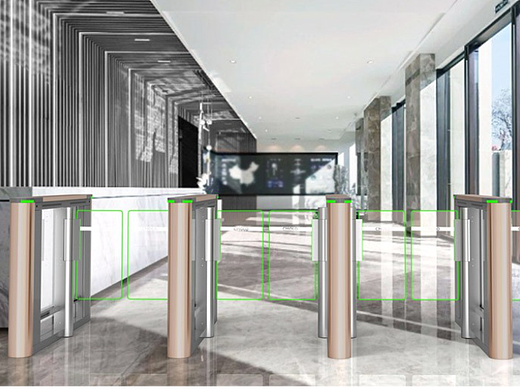 楼宇对讲开门刷卡自动摆闸通道