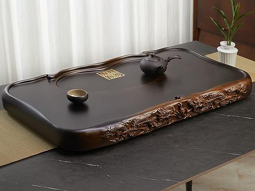黑檀木茶盘拍摄/产品摄影 /茶台茶具/详情页设计主图