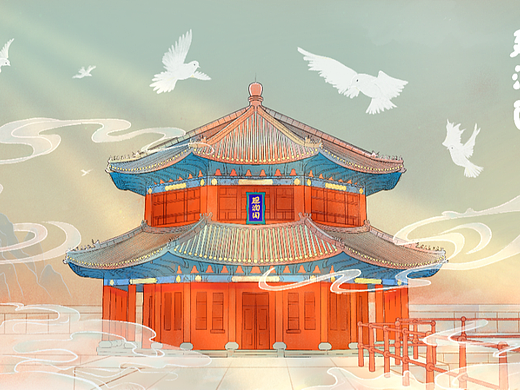 城市插画-青岛插画