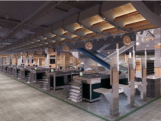 超市空间/3000㎡/零售空间