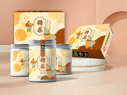 《六必居-“非遗”滚坛糖蒜》包装设计