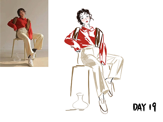 人物速寫陪練團(tuán)打卡挑戰(zhàn)day19（個(gè)人主頁-ZNjQ3NTY5NjQ=） - 創(chuàng)作習(xí)作 - 站酷設(shè)計(jì)師petiteFANG原創(chuàng)素材 - 站酷ZCOOL