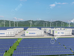 光伏发电动画太阳能三维展示电池储能