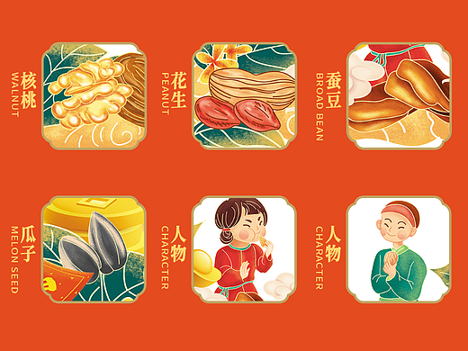 欢喜团圆--炒货坚果年货礼盒系列