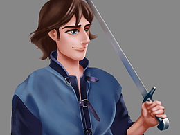 卡通Q版厚涂CG角色原畫(huà)-騎士