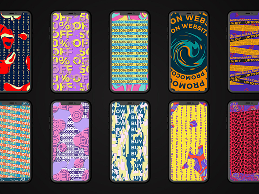 AE模板 | 竖版抽象炫彩手机模型片头