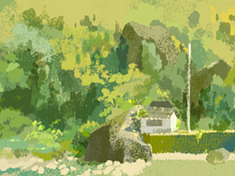 風(fēng)景寫(xiě)生插畫(huà)