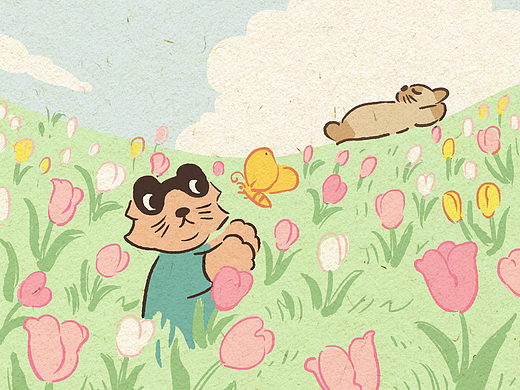 卢克猫的春天花会开