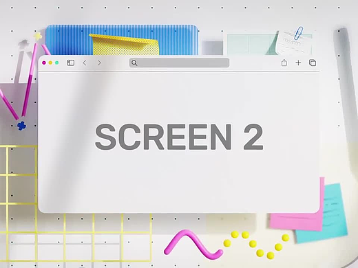 AE模板 | 创意3D空间设计电脑样机展示LOGO演绎片头